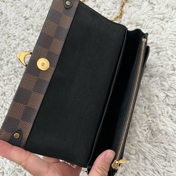 Louis Vuitton Vavin Chain Wallet NM Damier With Leather - Picture 8 of 13